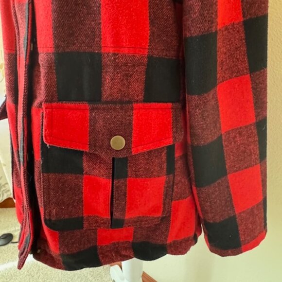Rue 21 Buffalo Plaid Anorak Jacket - Women's Medium - Picture 13 of 15